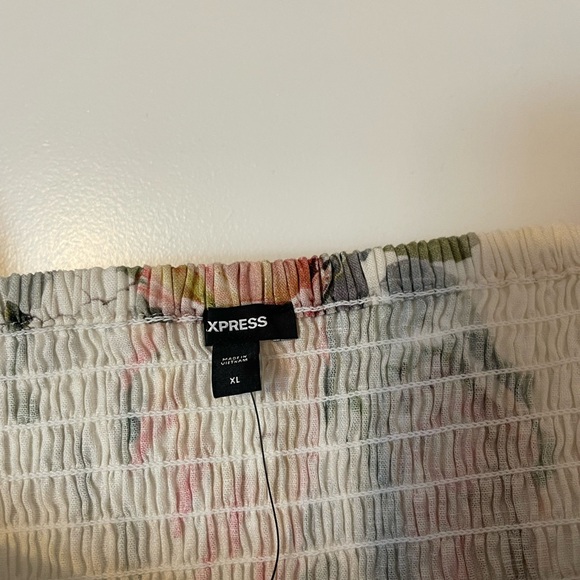 Express white floral off the shoulder top - Picture 3 of 5
